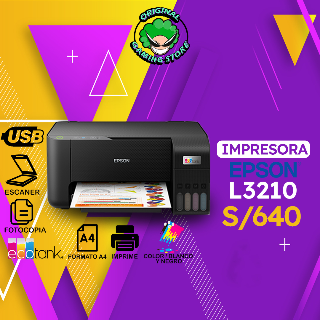 Impresora Multifuncional Epson L3210 Original Gamer Store 3454