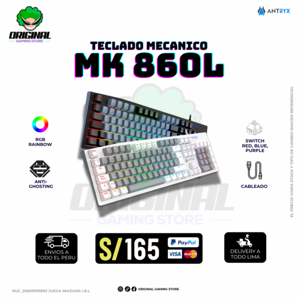 TECLADO ANTRYX MK 860L