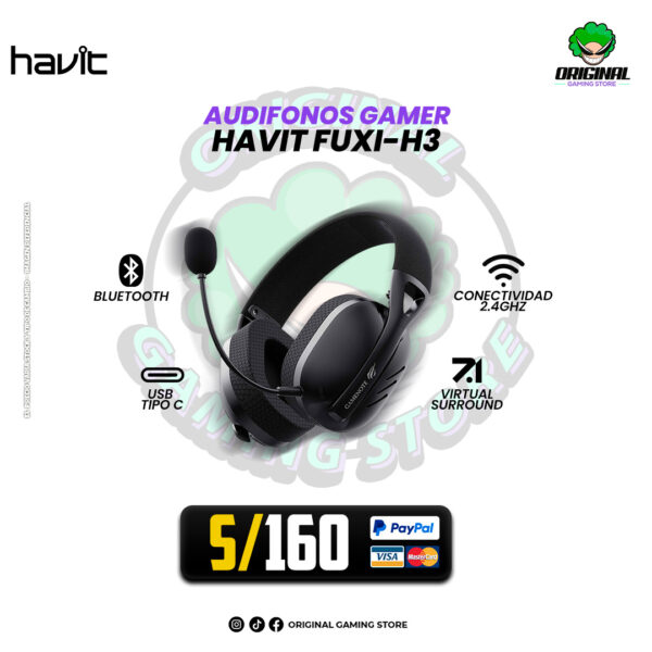AUDIFONO GAMER HAVIT FUXI-H3