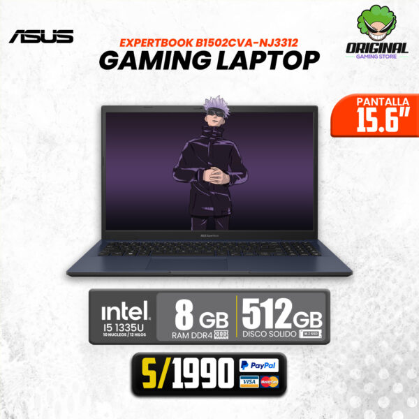 LAPTOP ASUS ExpertBook B1502CVA-NJ3312, Ci5-1335U, 8GB, SSD 512GB, 15.6"